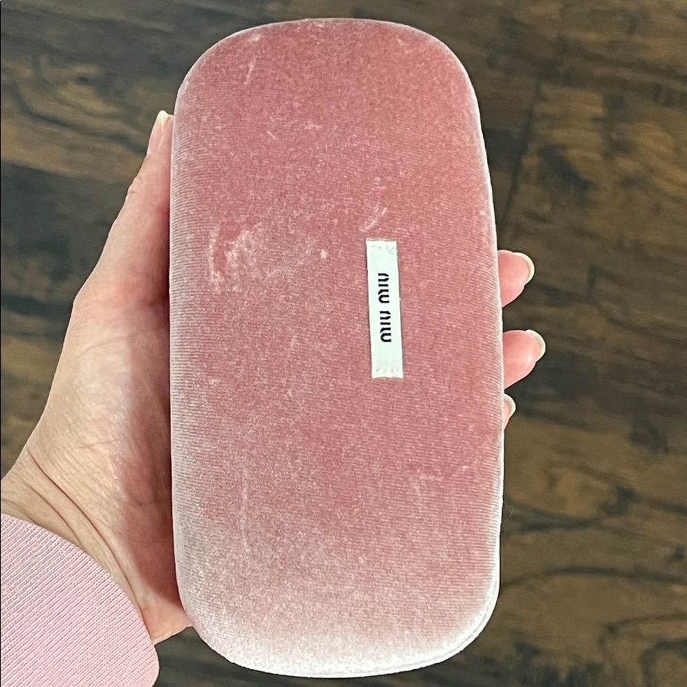 Miu Miu Sunglass pink Velvet Case